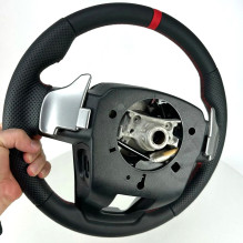 Heated leather steering wheel with airbag and steering wheel for Toyota Hilux GR