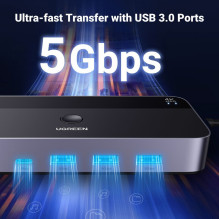 Ugreen Ugreen CM664 HDMI jungiklis 2in1 KVM jungiklis - juodas