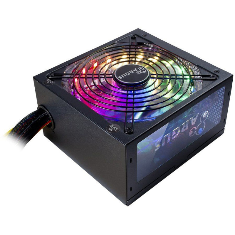 INTER-TECH Power Supply INTER-TECH Argus RGB, 80PLUS Bronze, 700W, Retail, 1x140 Fan, 1x20+4Pin, 4+4Pin, 2xPCI-e 6+2Pin,