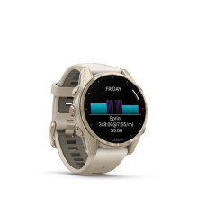 Garmin fenix 8 3.3 cm (1.3&quot;) AMOLED 43 mm Digital 416 x 416 pixels Touchscreen Gold Wi-Fi GPS (satellite)