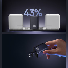 Baseus EnerFill FE11 100W Wall Charger 2 x USB-C + USB-A - Black