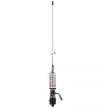 CB LEMM TURBO IMPERO antenna, Silver, length 200 cm, gain 7dB, 26.5-28Mhz, 2500W, RG58 4m cable, made in Italy