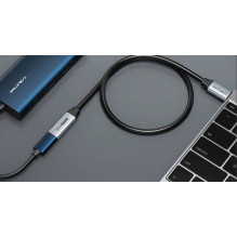 Kabelis ilgintuvas USB 3.0 Type-C (M) - USB Type-C (F), 5Gbps, 60W, 4K / 60Hz, 0.5m
