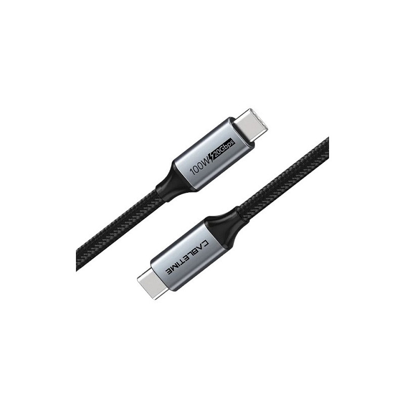 Premium cable USB3.1, USB-C - USB-C, 20Gbps, 100W, 20V / 5A, 4K / 60HZ, 2m