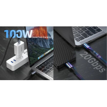 Premium cable USB3.1, USB-C - USB-C, 20Gbps, 100W, 20V / 5A, 4K / 60HZ, 2m