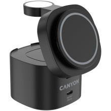 Canyon Canyon 4 in 1 Wireless Charging Stand, 30W max, Size: 70x70x70.3mm, weight: 414g, with 65W charger and 1M cable, 