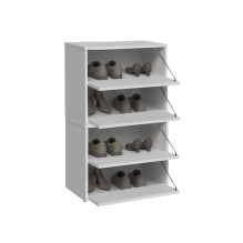 Topeshop MODO X2 BIEL shoe organizer Closed White Topeshop MODO X2 BIEL shoe organizer Closed White