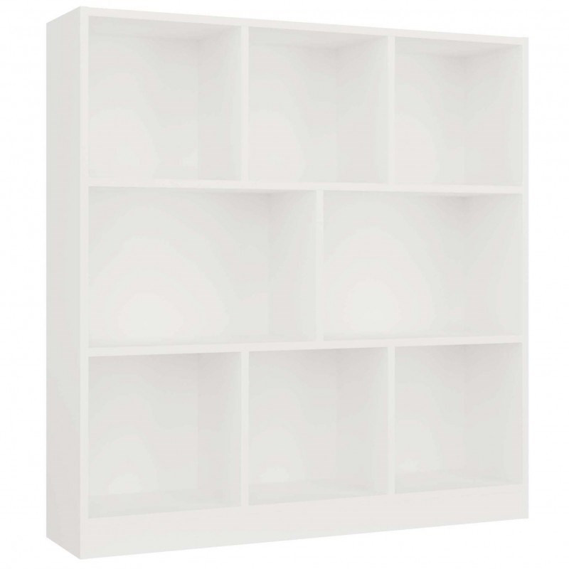 FIESTA 8P WHITE BOOKCASE