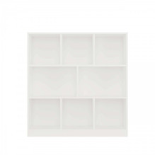 FIESTA 8P WHITE BOOKCASE