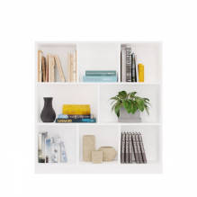 FIESTA 8P WHITE BOOKCASE