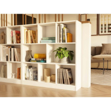 FIESTA 8P WHITE BOOKCASE
