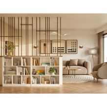 FIESTA 8P WHITE BOOKCASE