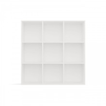 MALAX 3x3 H WHITE SHELVING UNIT