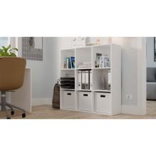 MALAX 3x3 H WHITE SHELVING UNIT MALAX 3x3 H WHITE SHELVING UNIT