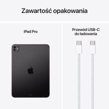 Apple iPad 11 colių Pro Wi-Fi + Cellular 256 GB su standartiniu stiklu – kosminė juoda