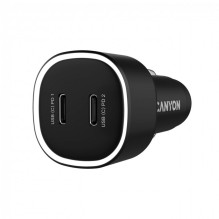 Canyon CANYON car charger OnDrive 60 PD 60W 2xUSB-C Black