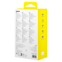 Baseus Qpow2 20000mAh 22.5W Powerbank with Dual Cable with Digital Display + Baseus Simple USB-C 3A Cable 0.3m (White) -