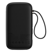 Baseus Qpow2 20000mAh 22.5W Powerbank with Dual Cable with Digital Display + Baseus Simple USB-C 3A Cable 0.3m (Black) -