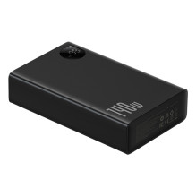 Baseus Adaman 24000mAh 140W Powerbank with Digital Display and Baseus Superior USB-C 240W (48V / 5A) 1m Cable - Black