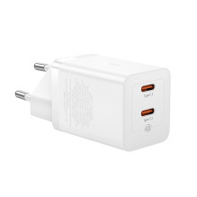 Ładowarka sieciowa Baseus GaN5 Pro 40W 2xUSB-C - biała