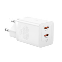 Ładowarka sieciowa Baseus GaN5 Pro 40W 2xUSB-C - biała