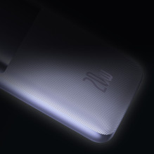 „Baseus Bipow Pro Power Bank“ 10 000 mAh 20 W violetinė su A tipo USB – C tipo USB 3A 0,3 m kabeliu (PPBD040205)