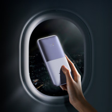 Baseus Bipow Pro Power Bank 10000mAh 20W Purple with USB Type A - USB Type C 3A 0.3m Cable (PPBD040205)