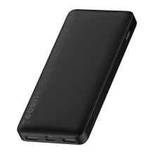 Baseus Bipow powerbank with display 10000mAh 15W black (Overseas Edition) + USB-A - Micro USB cable 0.25m black (PPBD050