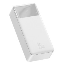 Baseus Bipow powerbank with display 10000mAh 15W white (Overseas Edition) + USB-A - Micro USB cable 0.25m white (PPBD050