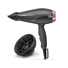 Hair Dryer - BaByliss Smooth Pro 2100W AC Motor Ionic Black Rose Gold Color