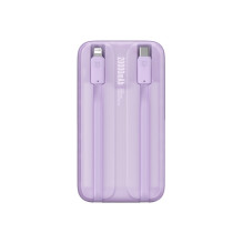 „Baseus Comet“ serijos maitinimo blokas su ekranu 20 000 mAh 22,5 W - violetinė + USB-A / USB-C laidas