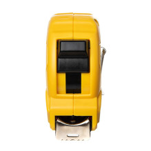 Plieninė matavimo ruletė 10m / 25mm Deli Tools EDL9010B (geltona)