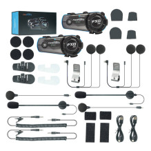 „Fodsports FX8 Air“ motociklo domofono dviejų dalių rinkinys (juodas)