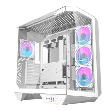 Darkflash DY470 computer case (white) + 4 fans + GPU bracket