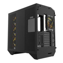 Darkflash DY470 computer case (black) + 4 fans + GPU bracket