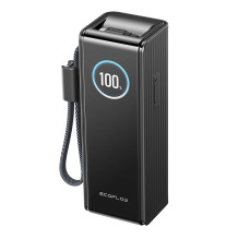 „EcoFlow RAPID“ išorinė baterija 25000 mAh, 170 W (su įmontuotais 100 W laidais).