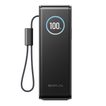 „EcoFlow RAPID“ išorinė baterija 25000 mAh, 170 W (su įmontuotais 100 W laidais).