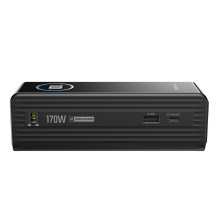 „EcoFlow RAPID“ išorinė baterija 25000 mAh, 170 W (su įmontuotais 100 W laidais).