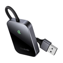„CarPlay“ belaidis adapteris su USB laidu „McDodo CA-7210“, juodas