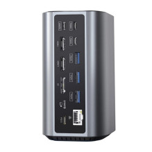Blitzwolf BW-TH15 17in1 įkrovimo stotelė 2xHD+DP+4xC+3xUSB 3.0+USB 3.1+C 3.2+C PD+RJ45+microSD+SD+3.5mm garso jungtis