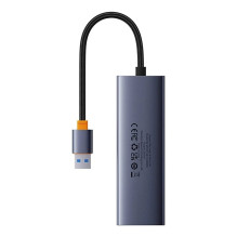 4in1 Hub Baseus UltraJoy USB-A to USB 3.0 + RJ45 (space grey)