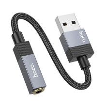 Hoco Adapter AUX USB A (male) to Jack 3,5 mm (female) Hoco UPA32D black