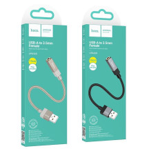Hoco Adapter AUX USB A (male) to Jack 3,5 mm (female) Hoco UPA32D black