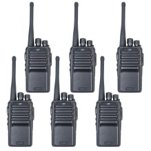 Kit of 6 portable radio stations PNI PMR R15 0.5W, 16 programmable channels, 16 PMR and 50 CTCSS and 104 DCS tones, ASQ,