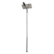PNI SL802 street lighting pole with two 160W photovoltaic panels, 50W projector with 2 LEDs, 60Ah battery and mounting p PNI SL802 street lighting pole with two 160W photovoltaic panels, 50W projector with 2 LEDs, 60Ah battery and mounting p