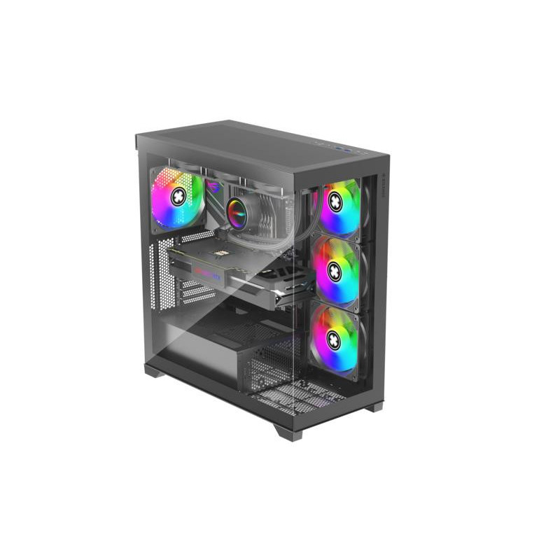 CASE MIDITOWER ATX W / O PSU / XILENT GLEAM BLACK XILENCE