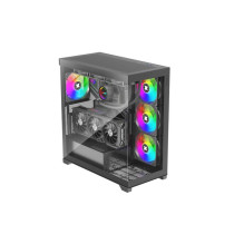 Korpusas MIDITOWER ATX be maitinimo bloko / XILENT GLEAM BLACK XILENCE