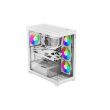 Korpusas MIDITOWER ATX be maitinimo bloko / XILENT GLEAM WHITE XILENCE