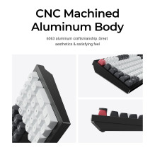 Klaviatūra WRL Q6 HE RGB / ANGLIES JUODA Q6H-M1 KEYCHRON