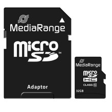 MEMORY MICRO SDHC 32GB C10 / W / ADAPTER MR959 MEDIARANGE MEMORY MICRO SDHC 32GB C10 / W / ADAPTER MR959 MEDIARANGE